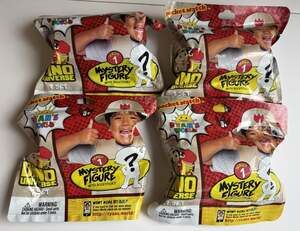 Ryans World Dino Universe Series 1 Mystery Figure Blind Bags Lot of 4